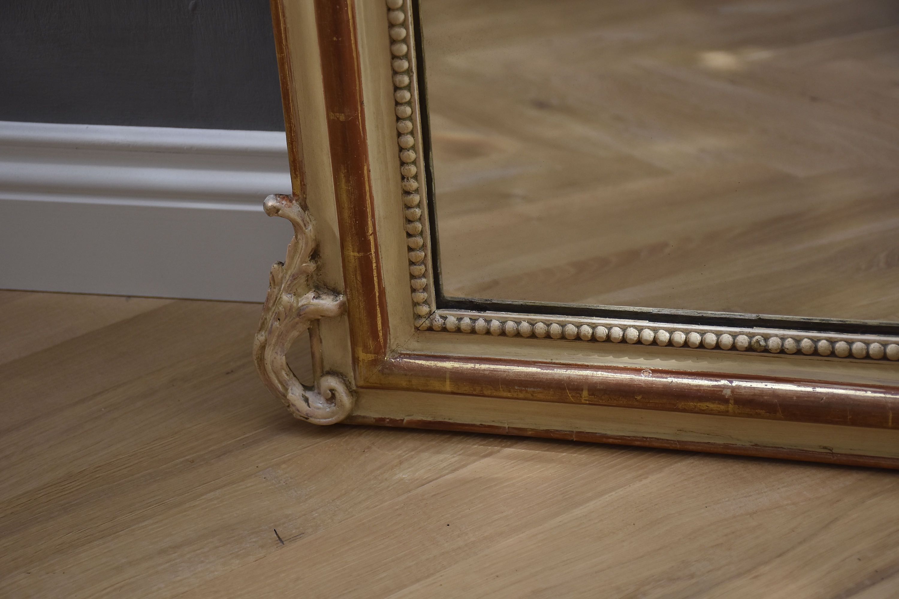 19th c. French mirror with a beautiful crest