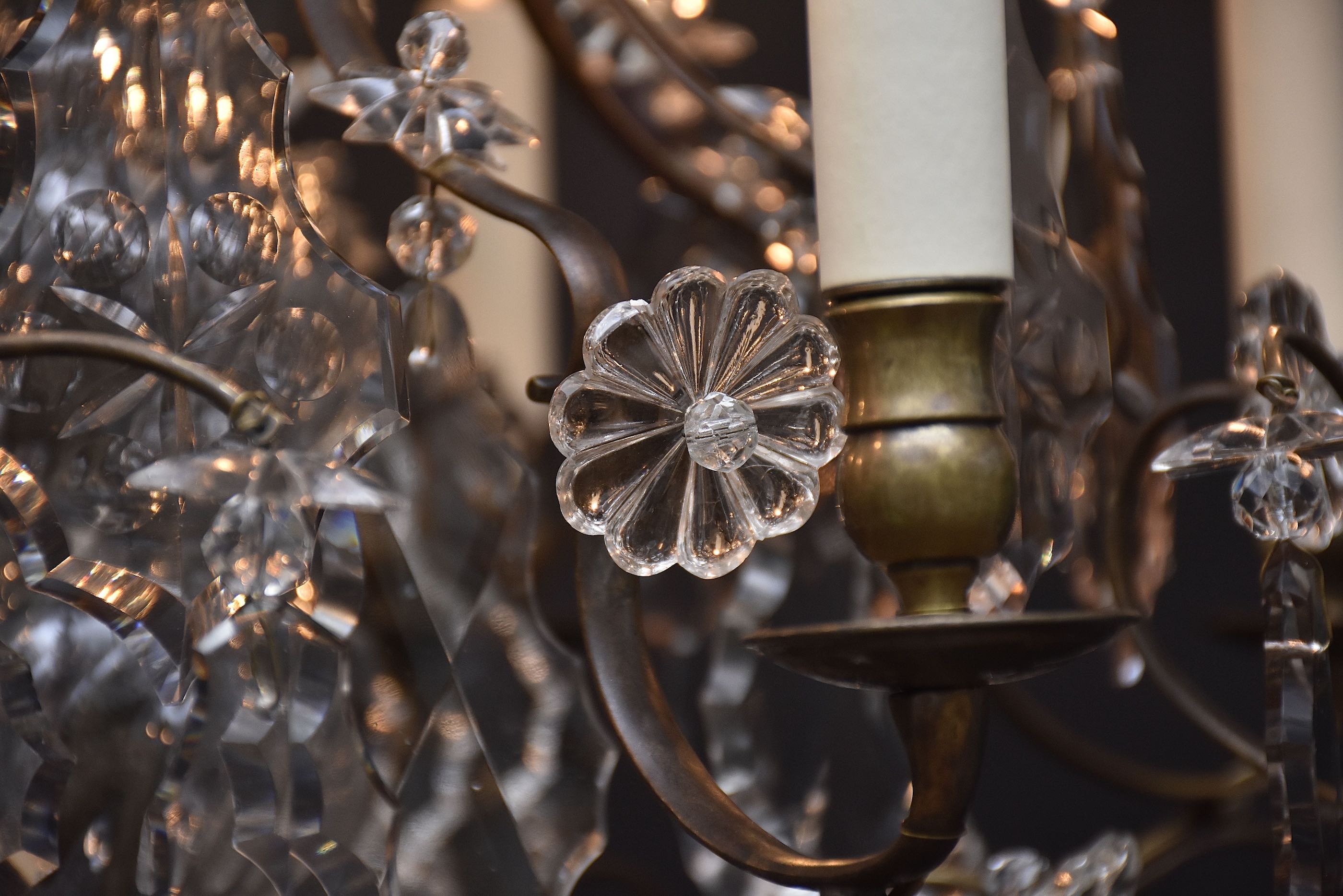 Early 20th c. Rococo style crystal chandelier