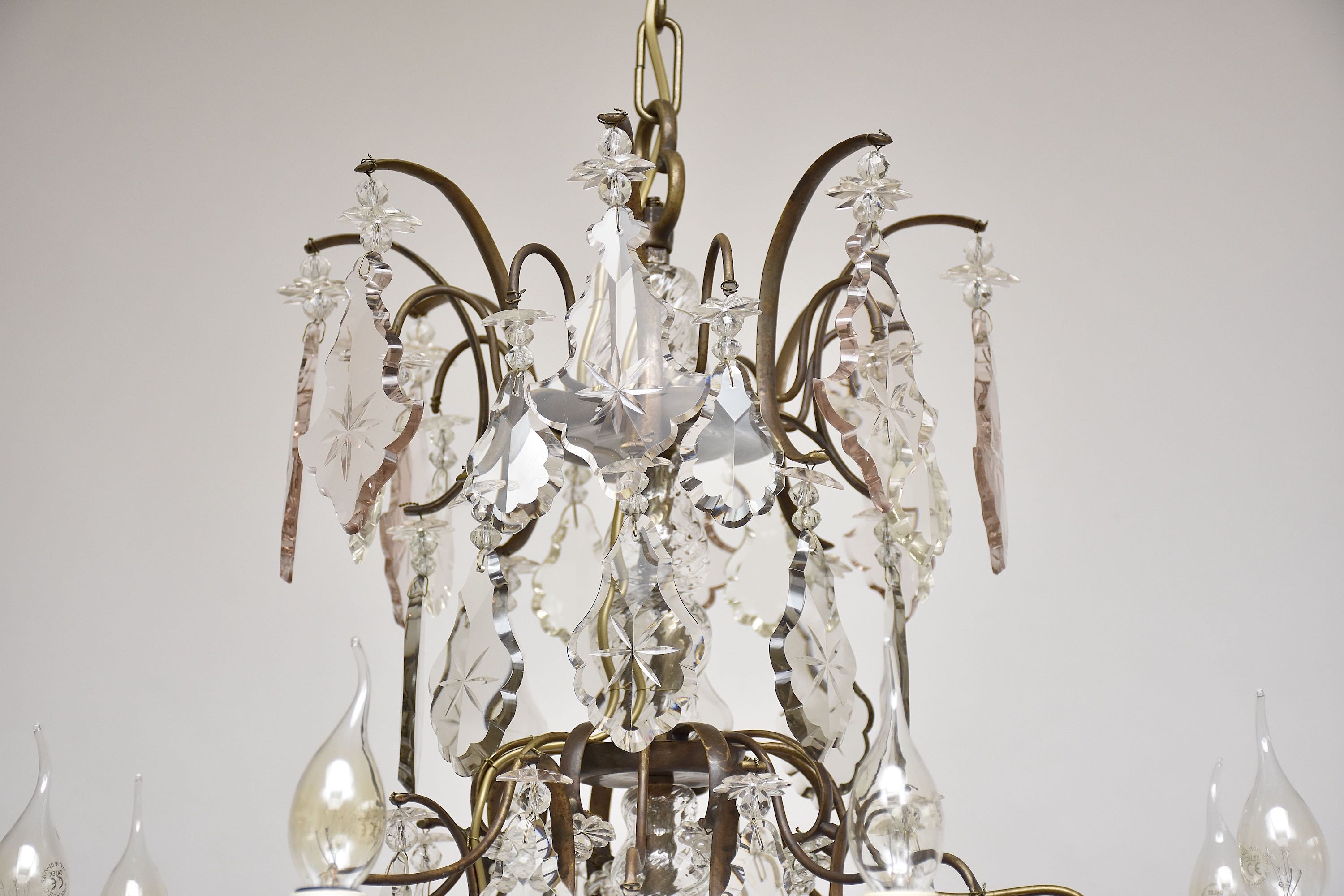 Early 20th c. Rococo style crystal chandelier