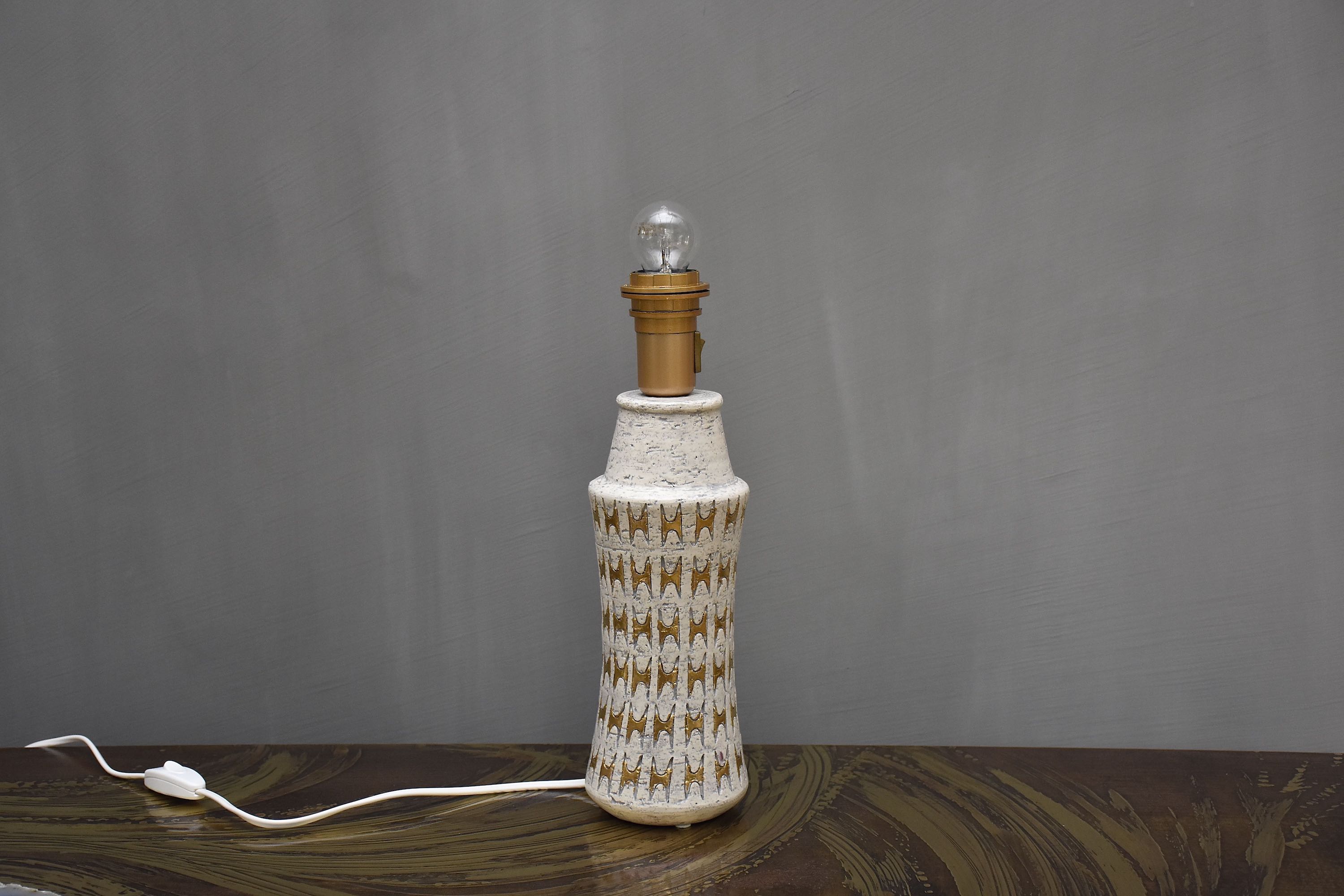 Mid-century ceramic table lamp by Bitossi