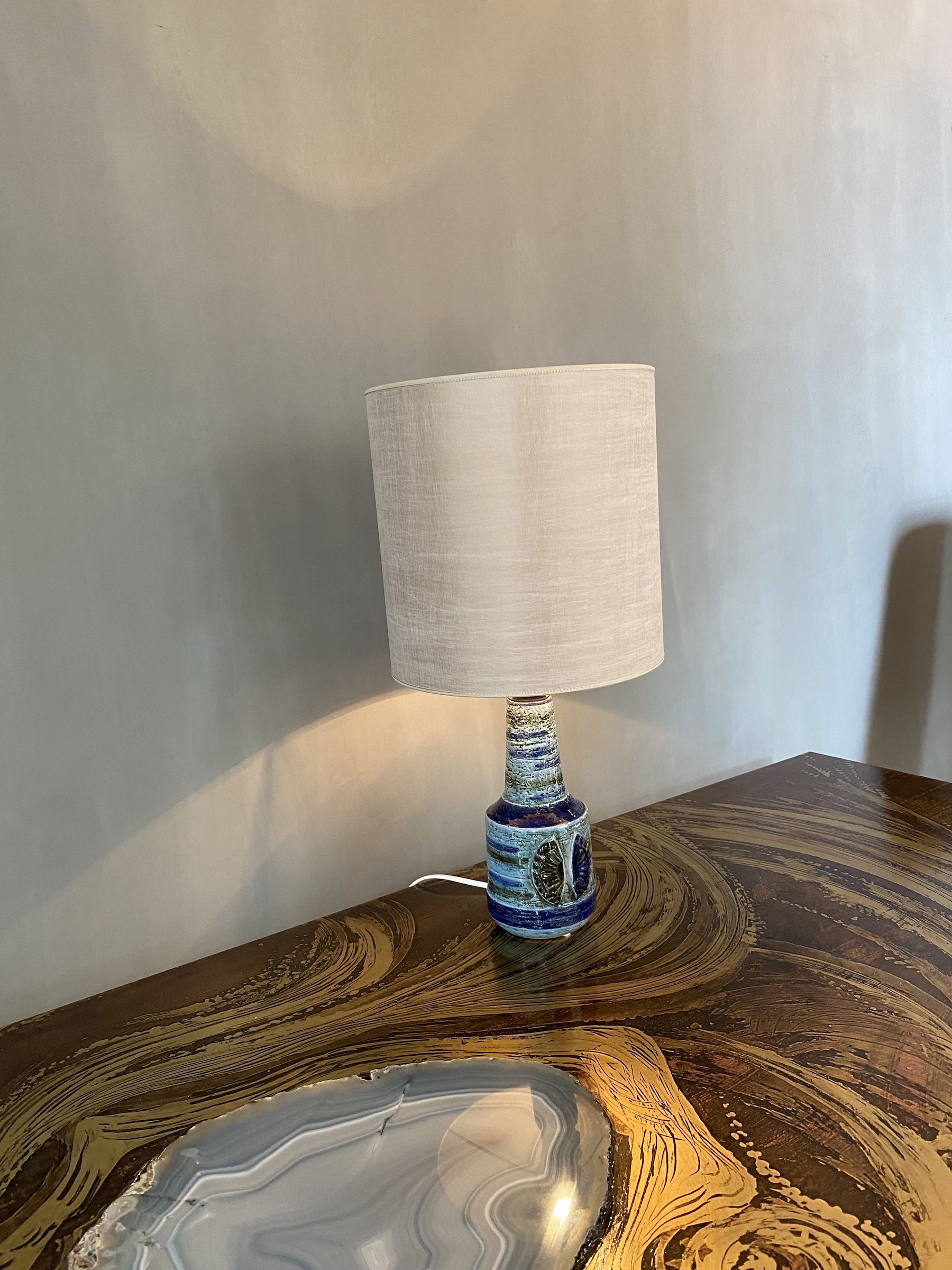 Mid-century Italian ceramic table lamp by Bitossi