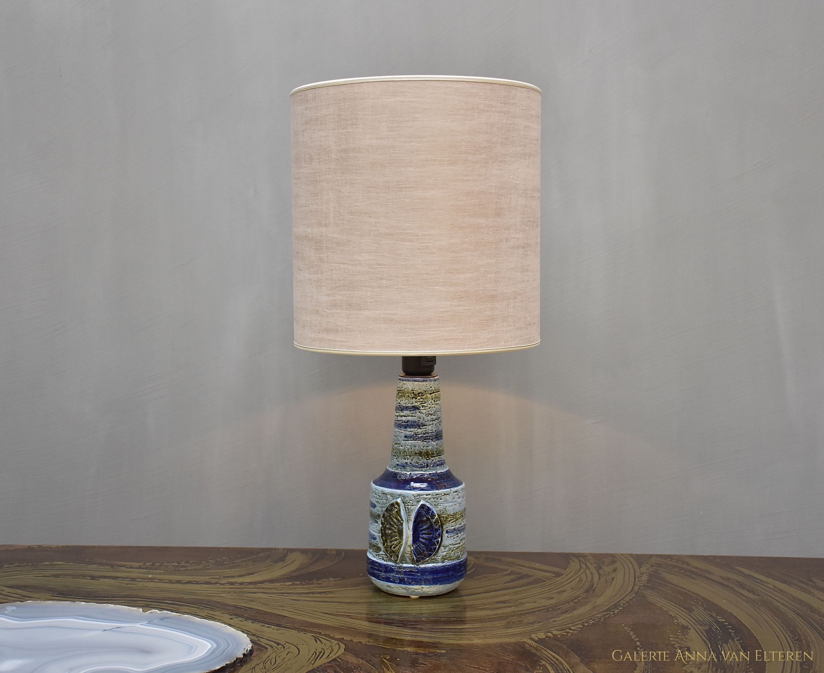 Mid-century Italian ceramic table lamp by Bitossi