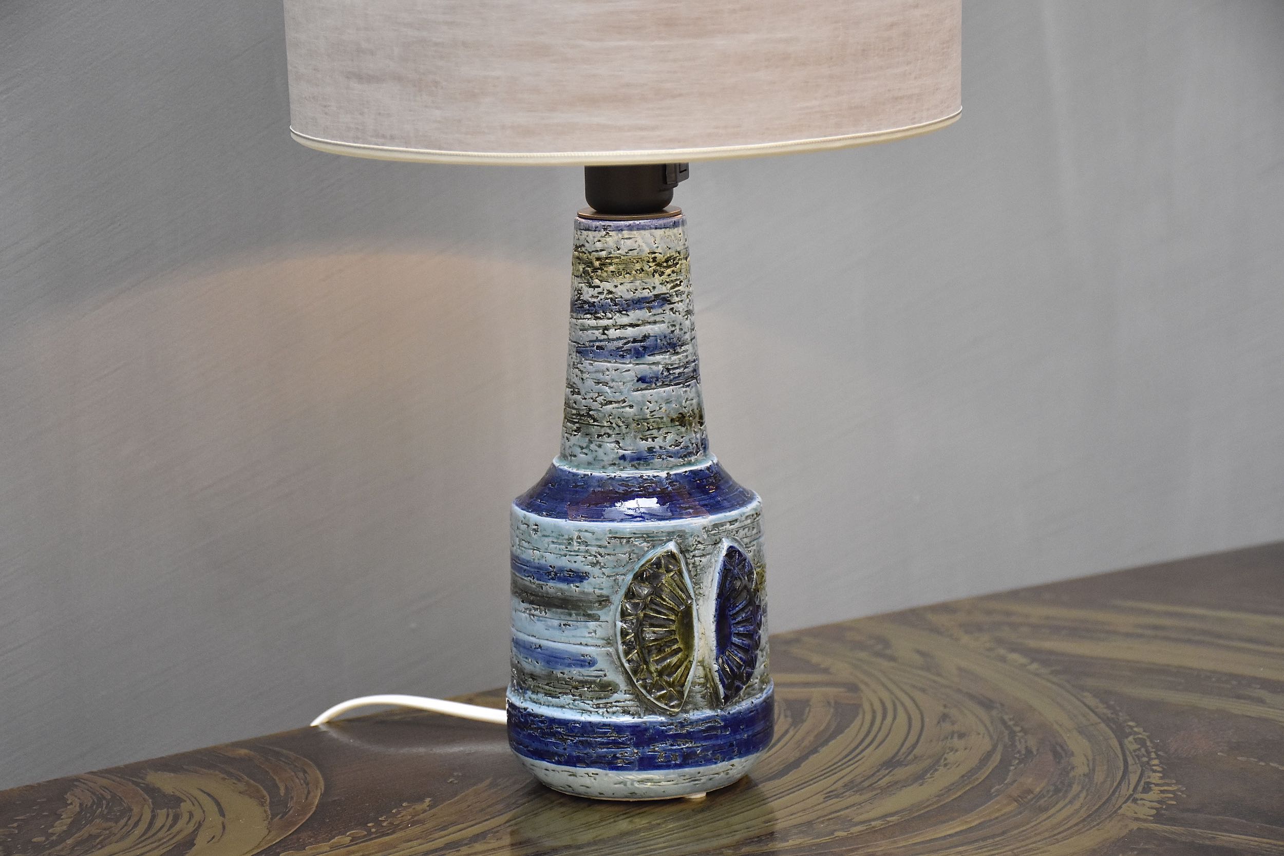 Mid-century Italian ceramic table lamp by Bitossi