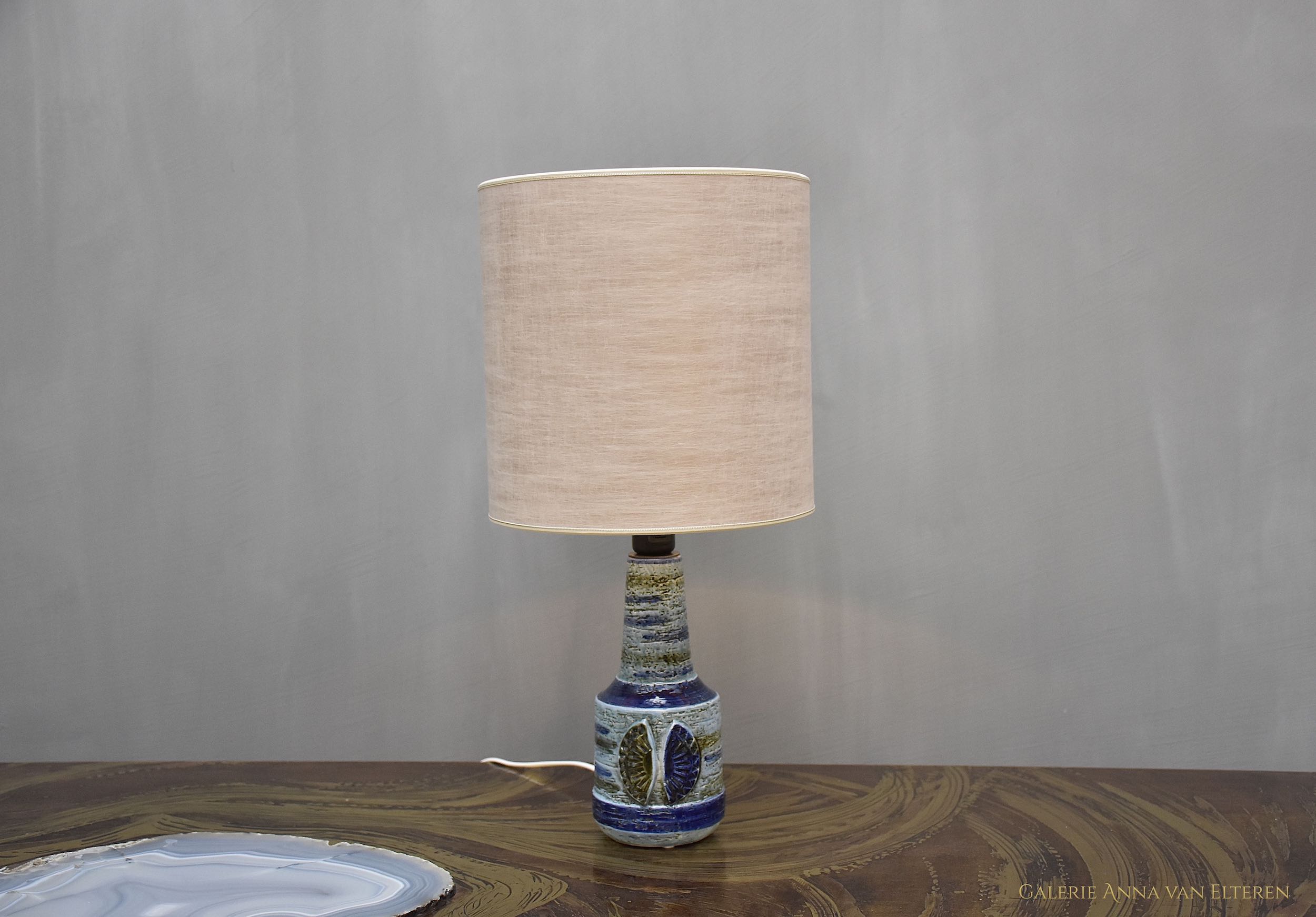 Mid-century Italian ceramic table lamp by Bitossi